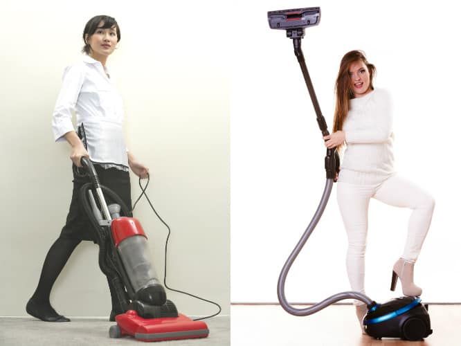Canister vs upright vacuum cleaner comparison
