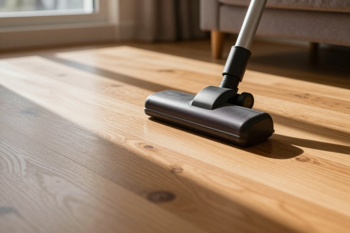 Soft roller vacuum head cleaning hardwood floors without scratching