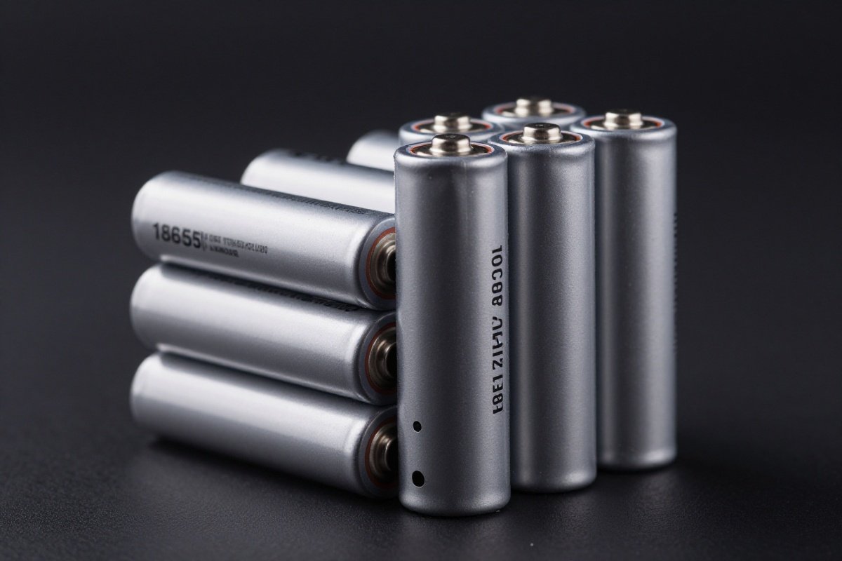 Lithium-ion battery cells arranged in pack configuration for cordless vacuum