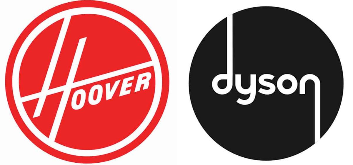Hoover and Dyson vacuums compared side by side