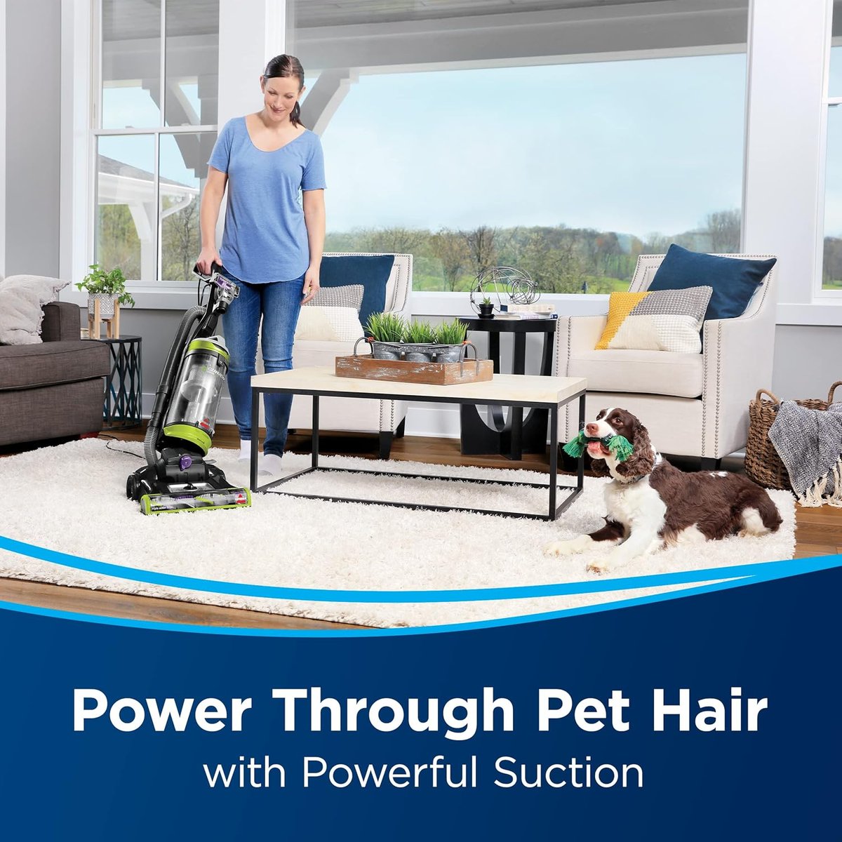 Bissell CleanView Swivel Pet upright vacuum with triple action brush