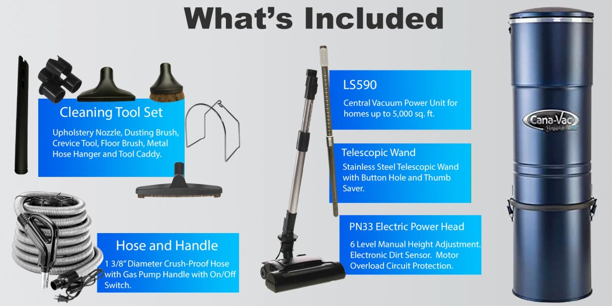 CanaVac LS-590 central vacuum