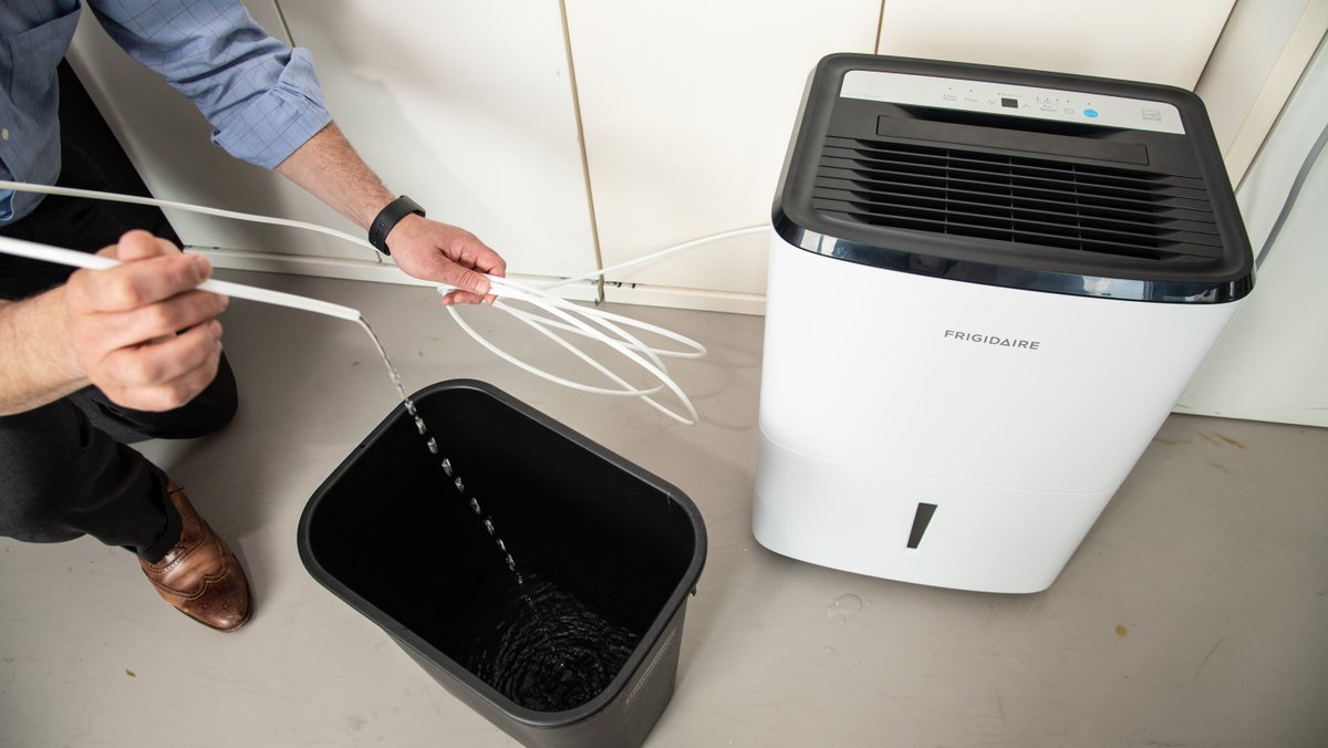 Frigidaire 50-pint dehumidifier with washable filter