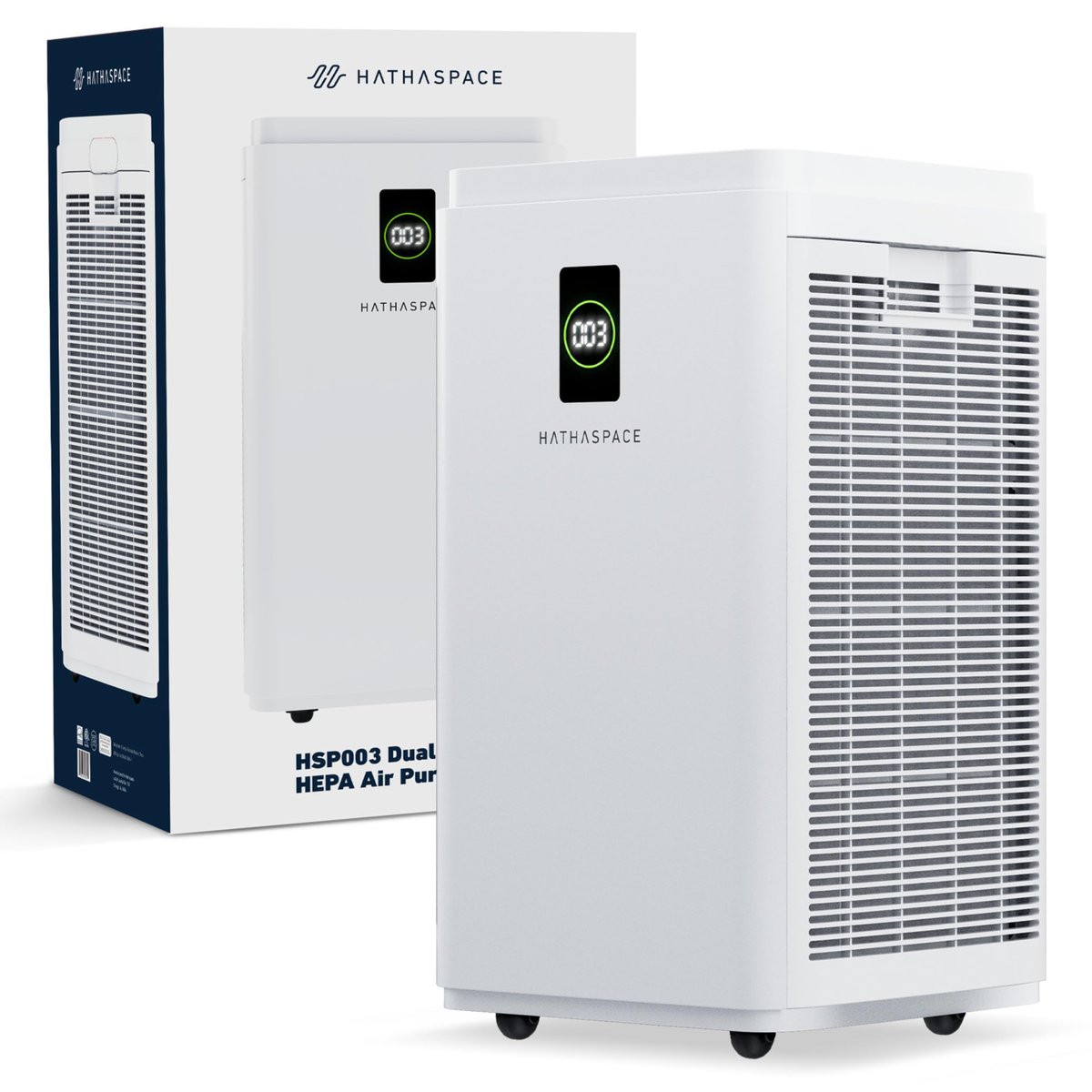 Hathaspace HEPA air purifier for mold spore removal