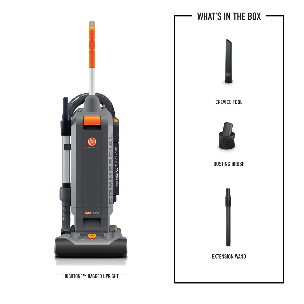 Hoover Commercial HushTone Upright Vacuum Cleaner