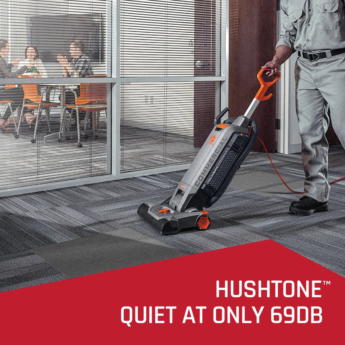 Hoover Commercial HushTone Upright Vacuum Cleaner