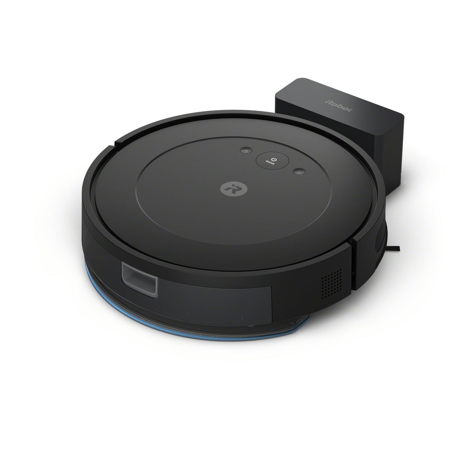 iRobot Roomba Combo Essential angled right view on dock