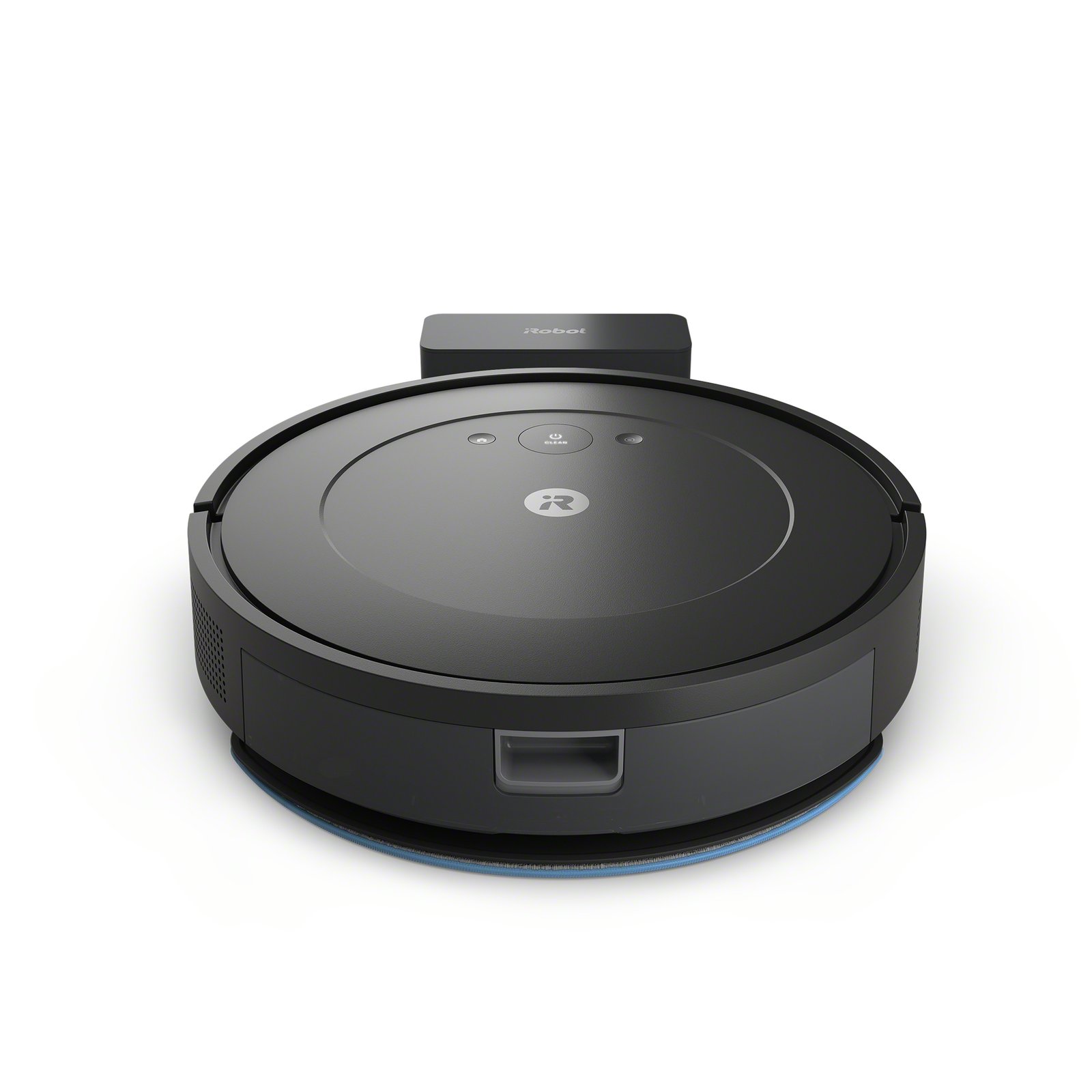 iRobot Roomba Combo Essential front facing on charging dock