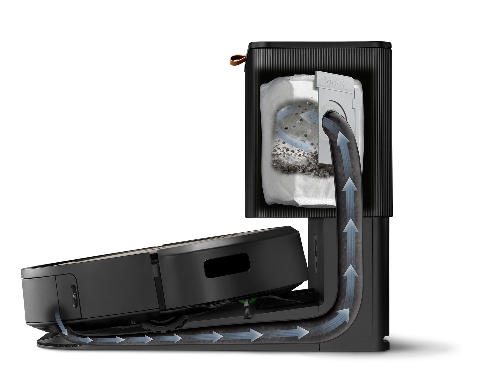 iRobot Roomba j9+ automatic dirt evacuation to Clean Base