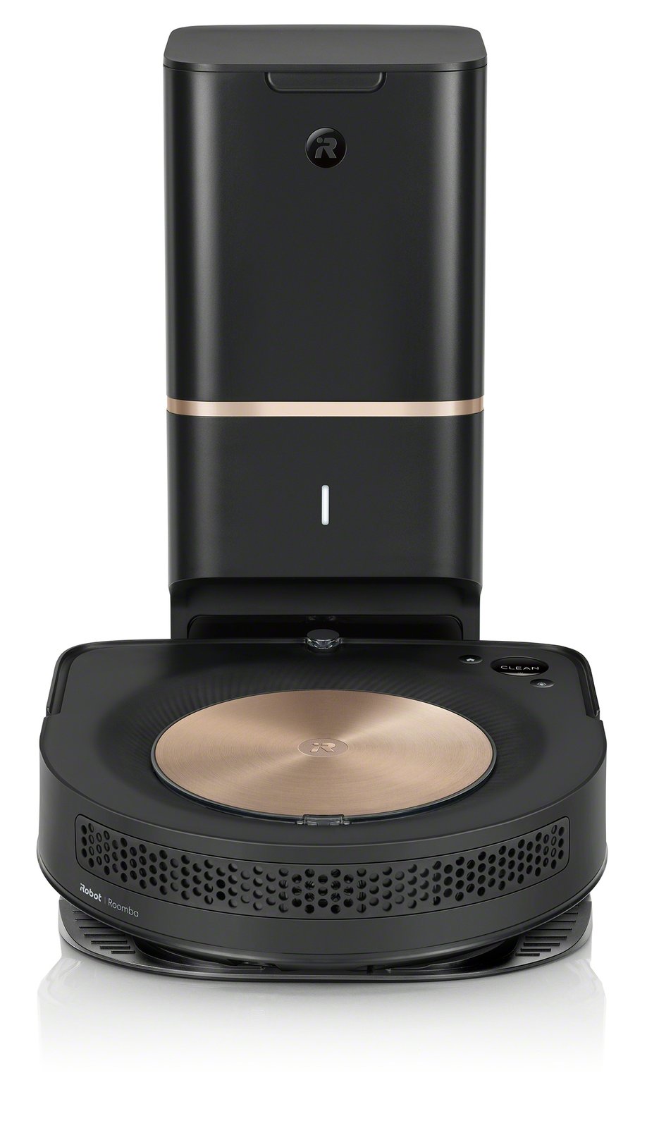 iRobot Roomba S9+ with Clean Base front standing hero