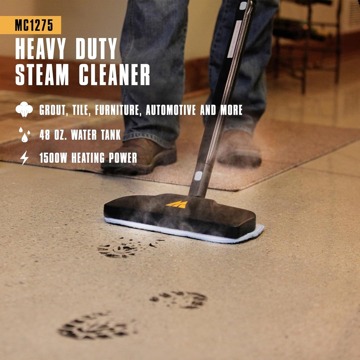 McCulloch MC1275 heavy-duty steam cleaner