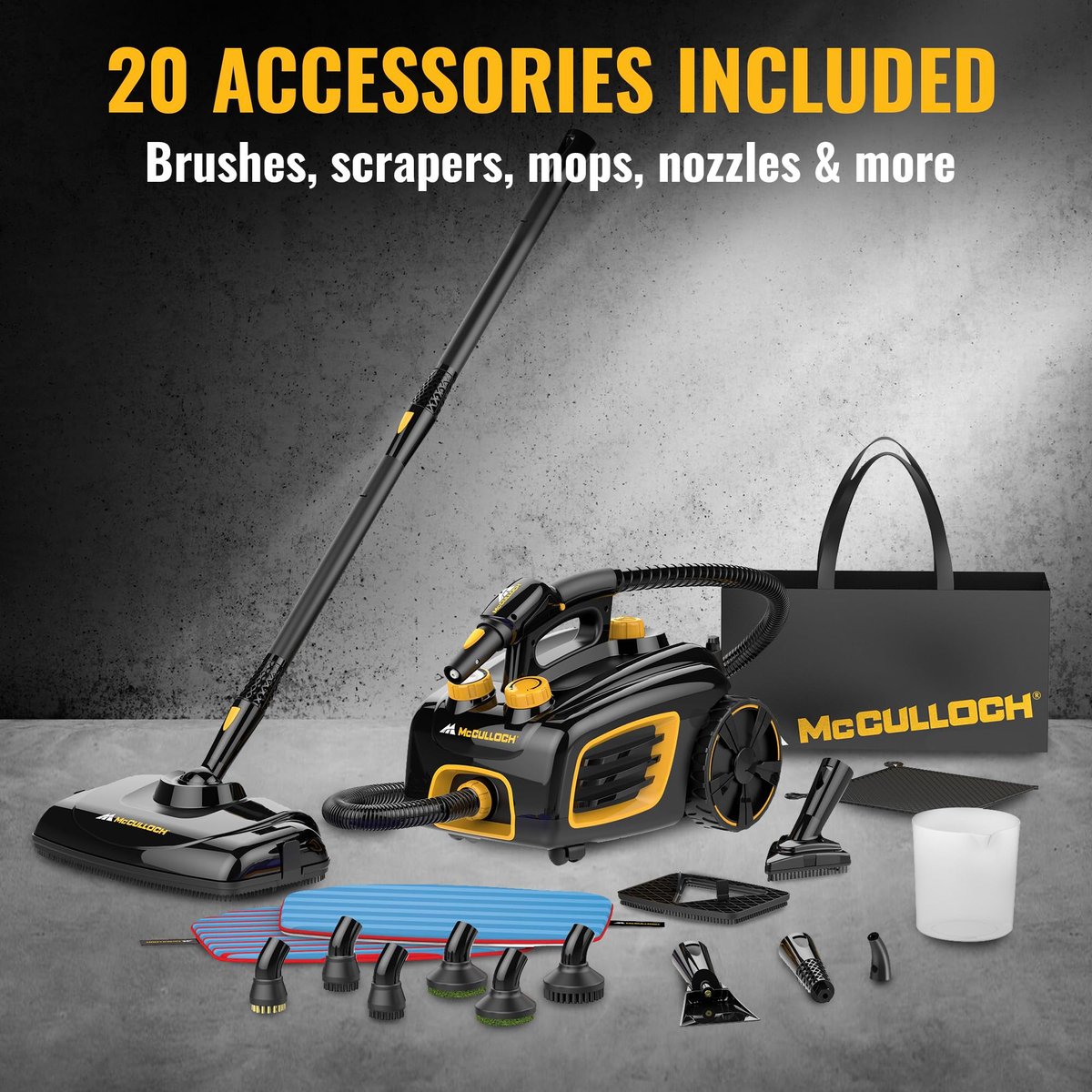 McCulloch MC1375 canister steam cleaner