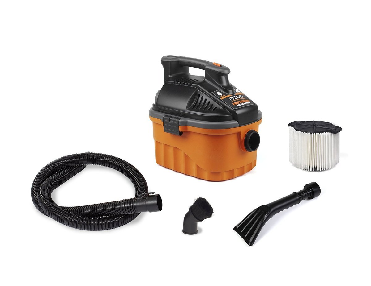 Ridgid 4 gallon portable wet dry vacuum