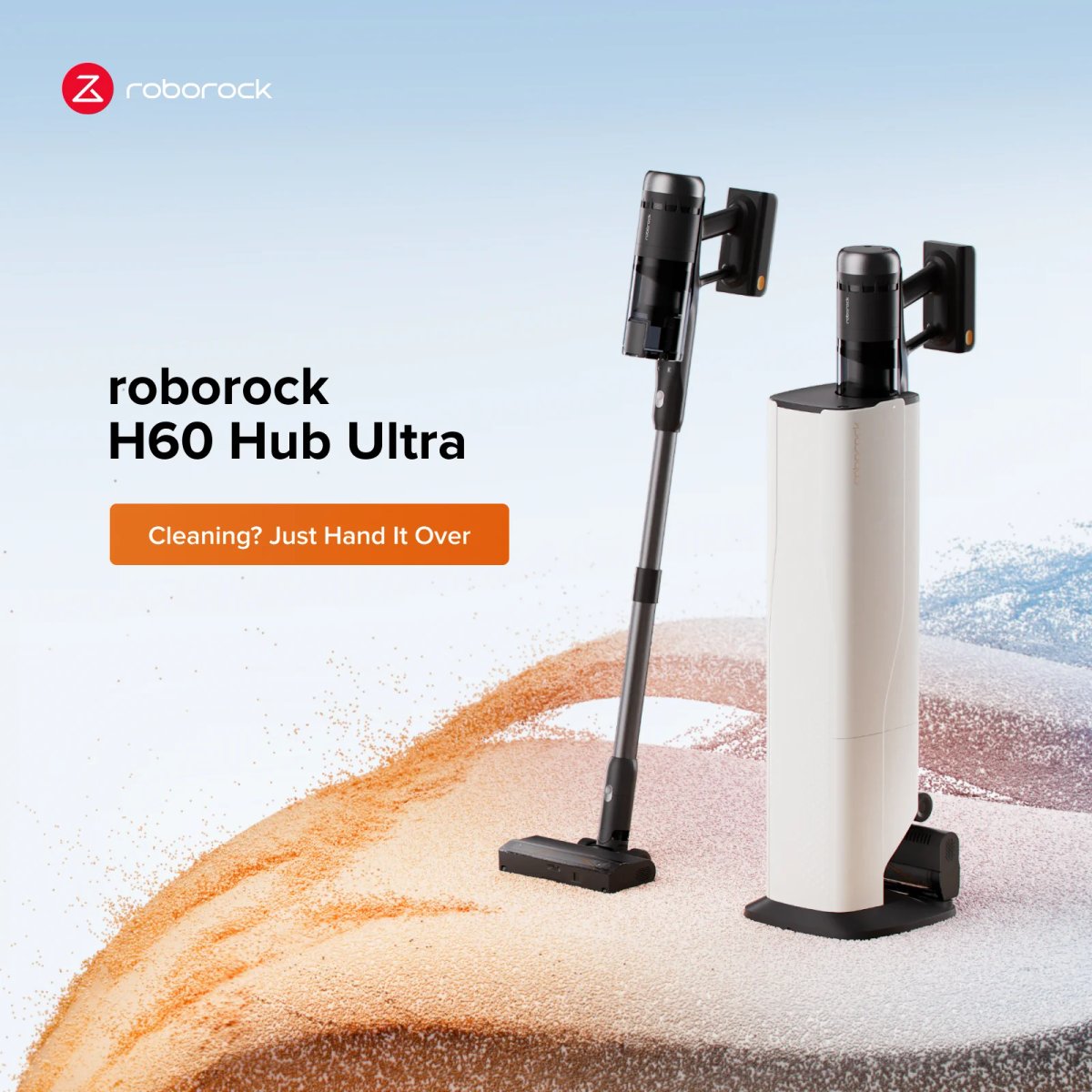 Roborock H60 Hub Ultra cordless stick vacuum with auto-empty dock