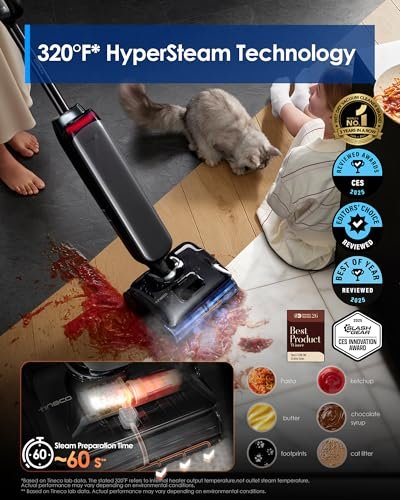 Tineco Floor ONE S9 Artist Steam wet dry vacuum with steam cleaning
